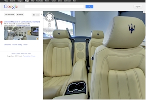 Google Virtual Automotive Tours